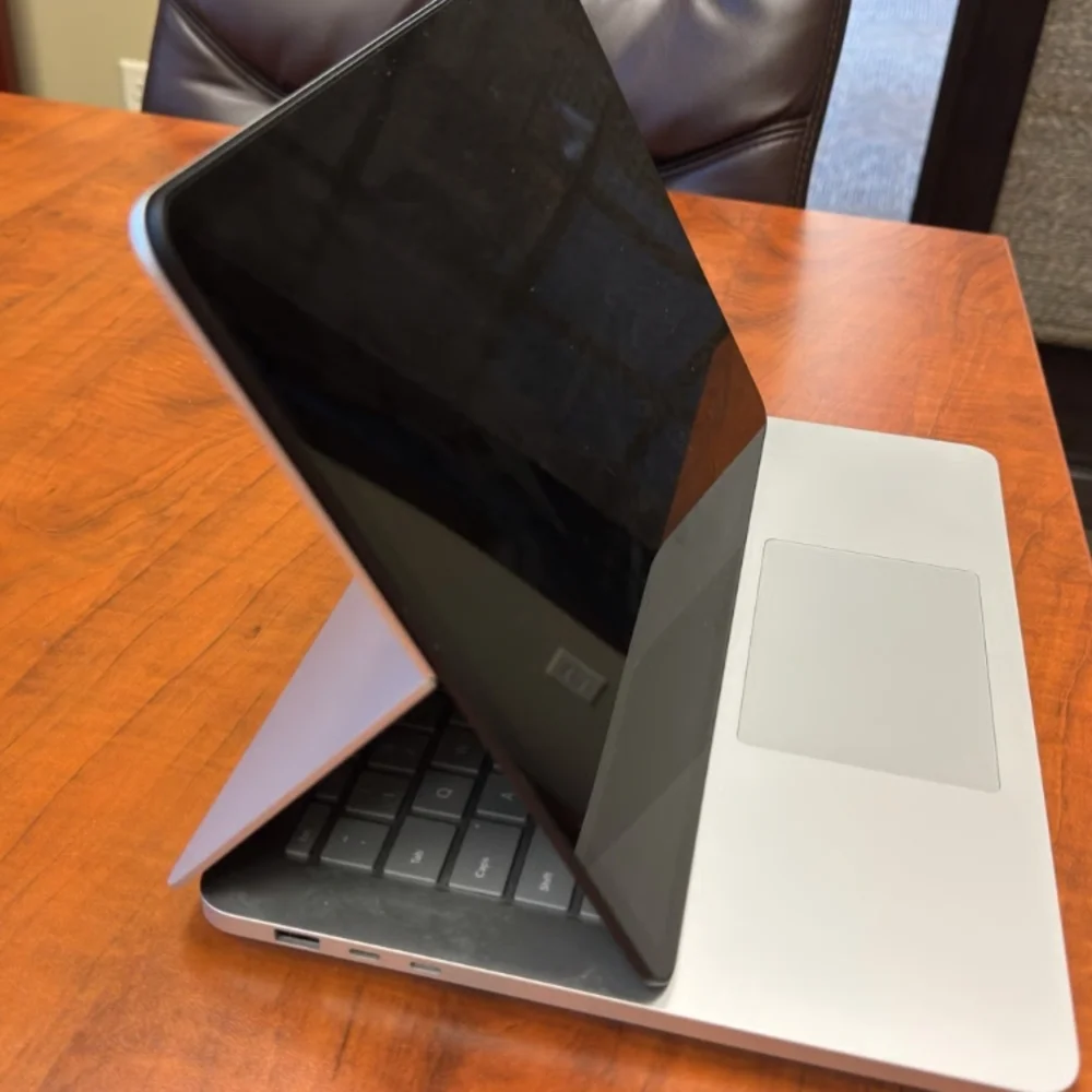Microsoft Silver and Black Laptop